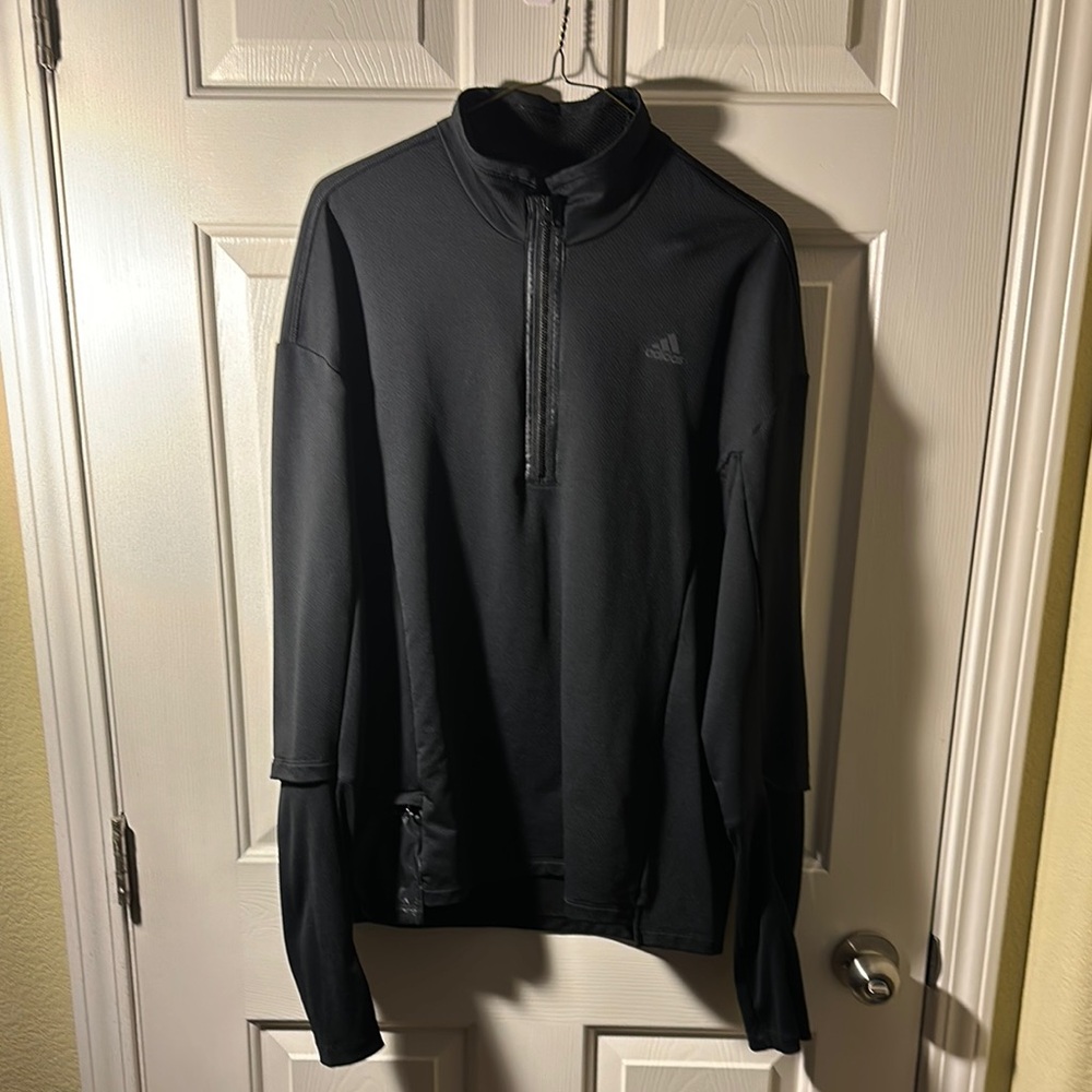 Adidas Black Quarter-Zip Pullover